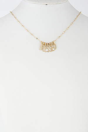 Simple Chain Word Necklace 6EAD2
